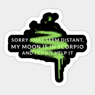 scorpio moon Sticker